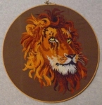 Lion Crewel