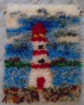 Mini lighthouse rug