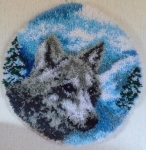 Wolf rug